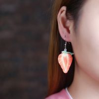 Cute Simple Style Fruit Arylic 3d Print Women's Drop Earrings main image 3