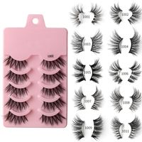 Classic Style Solid Color Synthetic Fibre False Eyelashes 1 Piece main image 5