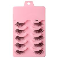 Classic Style Solid Color Synthetic Fibre False Eyelashes 1 Piece sku image 8