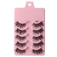 Classic Style Solid Color Synthetic Fibre False Eyelashes 1 Piece sku image 2