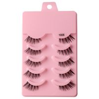 Classic Style Solid Color Synthetic Fibre False Eyelashes 1 Piece sku image 6
