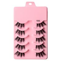 Classic Style Solid Color Synthetic Fibre False Eyelashes 1 Piece sku image 5