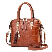 Women's Large All Seasons Pu Leather Basic Handbag sku image 4