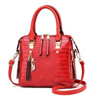 Women's Large All Seasons Pu Leather Basic Handbag sku image 1