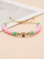 Estilo Simple Ojo Del Diablo Oso Aleación Arcilla Suave Tejido De Punto Mujeres Pulsera main image 6