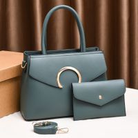 Women's Large All Seasons Pu Leather Vintage Style Bag Sets sku image 2