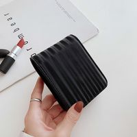 Women's Small All Seasons Pu Leather Solid Color Basic Square Magnetic Buckle Cosmetic Bag sku image 3