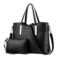 Women's Large All Seasons Pu Leather Classic Style Bag Sets sku image 3