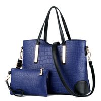 Women's Large All Seasons Pu Leather Classic Style Bag Sets sku image 2