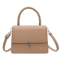 Women's Small Pu Leather Solid Color Elegant Classic Style Square Magnetic Buckle Shoulder Bag Handbag Crossbody Bag main image 4
