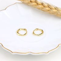 1 Pair Simple Style Twist Sterling Silver Plating White Gold Plated Gold Plated Earrings main image 3