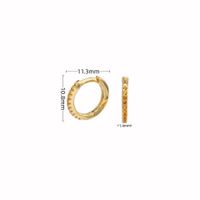 1 Pair Simple Style Circle Sterling Silver Inlay Zircon White Gold Plated Gold Plated Earrings sku image 10