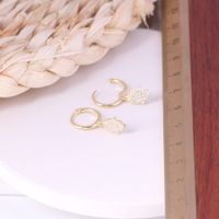 1 Pair Elegant Simple Style Palm Sterling Silver Plating Inlay Zircon Drop Earrings main image 3