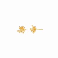 1 Pair Simple Style Flower Sterling Silver Plating White Gold Plated Gold Plated Ear Studs main image 3