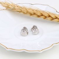 1 Pair Ins Style Modern Style Heart Shape Sterling Silver Plating Ear Studs main image 5