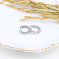 1 Paar Basic Geometrisch Sterling Silber Überzug Weißgold Plattiert Vergoldet Ohrringe main image 2