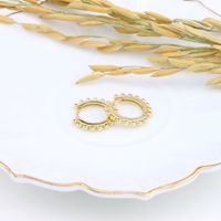1 Paar Basic Geometrisch Sterling Silber Überzug Weißgold Plattiert Vergoldet Ohrringe main image 4