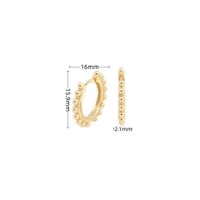 1 Pair Basic Geometric Sterling Silver Plating White Gold Plated Gold Plated Earrings sku image 2