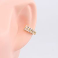 1 Pair Elegant Geometric Sterling Silver Plating Inlay Zircon Earrings main image 4