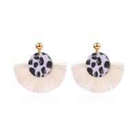 Retro Sector Cloth No Inlaid Earrings sku image 1