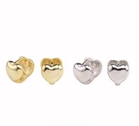 1 Pair Ins Style Modern Style Heart Shape Sterling Silver Plating Ear Studs main image 1