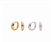 1 Pair Vintage Style Circle Sterling Silver Plating Inlay Zircon White Gold Plated Gold Plated Earrings main image 1