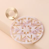 Simple Style Commute Snowflake Arylic Christmas Women's Drop Earrings main image 2