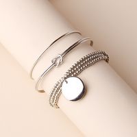 Simple Style Geometric Alloy Charm Plating Women's Cuff Bracelets Bracelets sku image 1