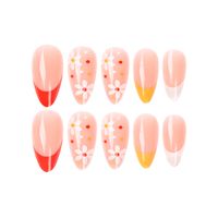 Classic Style Flower Plastic Nail Patches 1 Piece main image 2