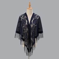Women's Sweet Solid Color Polyester Lace Silk Scarf sku image 4