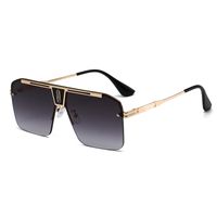 Exaggerated Solid Color Pc Square Full Frame Men's Sunglasses sku image 1