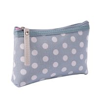 Women's Small All Seasons Canvas Polyester Polka Dots Basic Dumpling Shape Zipper Cosmetic Bag Phone Wallet main image 4