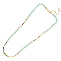 Classic Style Colorful Beaded Imitation Pearl Copper Women's Necklace main image 3