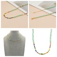 Classic Style Colorful Beaded Imitation Pearl Copper Women's Necklace main image 9