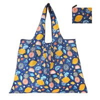 Cute Pastoral Flower Polyester Composite Needle Punched Cotton Shopping Bags sku image 6