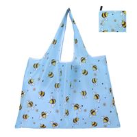 Cute Pastoral Flower Polyester Composite Needle Punched Cotton Shopping Bags sku image 8