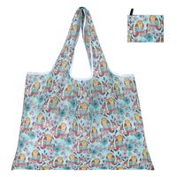 Cute Pastoral Flower Polyester Composite Needle Punched Cotton Shopping Bags sku image 7