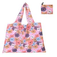 Cute Pastoral Flower Polyester Composite Needle Punched Cotton Shopping Bags sku image 108