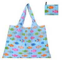 Cute Pastoral Flower Polyester Composite Needle Punched Cotton Shopping Bags sku image 11