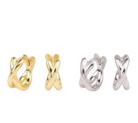 1 Pair Simple Style Geometric Sterling Silver Plating White Gold Plated Gold Plated Earrings main image 6