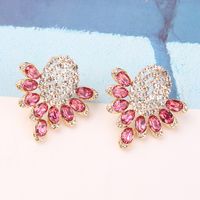 Retro Lady Ethnic Style Wings Alloy Resin Inlay Artificial Diamond Women's Ear Studs main image 1