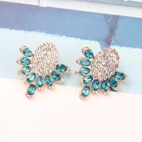 Retro Lady Ethnic Style Wings Alloy Resin Inlay Artificial Diamond Women's Ear Studs main image 4