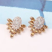 Retro Lady Ethnic Style Wings Alloy Resin Inlay Artificial Diamond Women's Ear Studs main image 5