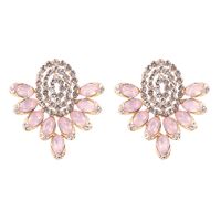 Retro Lady Ethnic Style Wings Alloy Resin Inlay Artificial Diamond Women's Ear Studs sku image 8
