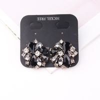 Glam Lady Flower Alloy Plating Inlay Artificial Crystal Women's Ear Studs main image 2