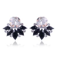 Lady Flower Alloy Plating Inlay Acrylic Women's Ear Studs sku image 6