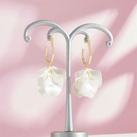 1 Pair Casual Vacation Petal Stoving Varnish Arylic Drop Earrings sku image 11