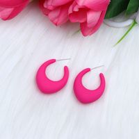 Retro Simple Style Water Droplets Arylic Spray Paint Women's Ear Studs sku image 3