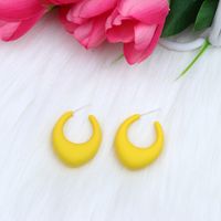 Retro Simple Style Water Droplets Arylic Spray Paint Women's Ear Studs sku image 4
