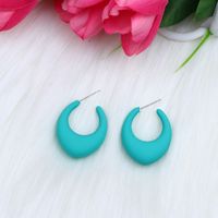 Retro Simple Style Water Droplets Arylic Spray Paint Women's Ear Studs sku image 7